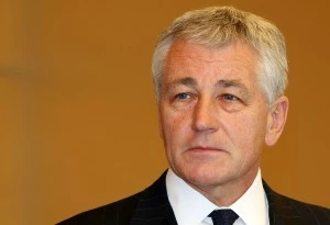 U.S. Senator Chuck Hagel Meets Japanese Prime Minister